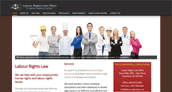 Desktop Screenshot of labourrightslaw.com