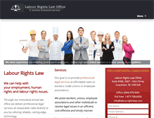 Tablet Screenshot of labourrightslaw.com